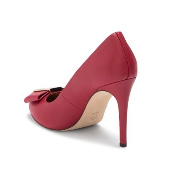 NWT Tory Burch Chase pink leather pumps - Picture 2 of 14